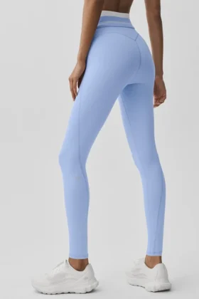 High-Waist Airbrush 7/8 Better Together Legging – lys Provence-blå/