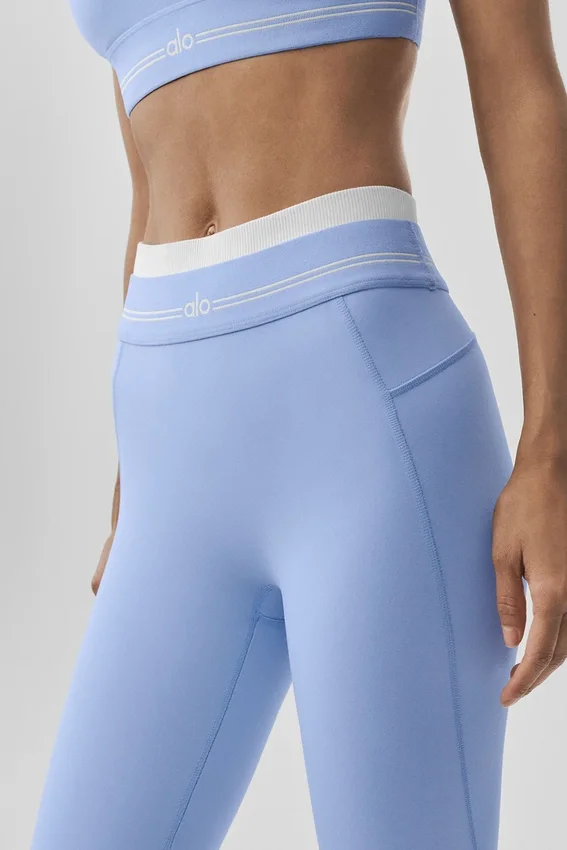 High-Waist Airbrush 7/8 Better Together Legging – lys Provence-blå/