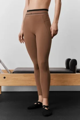High-Waist Airbrush 7/8 Better Together Tights – solkysset brun/svart