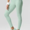 High-Waist Airbrush 7/8 Better Together Tights – spearmint/hvit