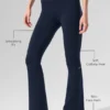 High-Waist Airbrush 7/8 bootcut legging – Navy