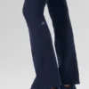 High-Waist Airbrush 7/8 bootcut legging – Navy