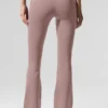 High-Waist Airbrush 7/8 Bootcut Tights – taupe