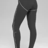 High-Waist Airbrush 7/8 Heart Throb Tights – antrasitt/hvit
