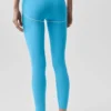 High-Waist Airbrush 7/8 Heart Throb Tights – azurblå/hvit
