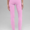 High-Waist Airbrush 7/8 Heart Throb Tights – Candy Heart-rosa/hvit