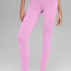 High-Waist Airbrush 7/8 Heart Throb Tights – Candy Heart-rosa/hvit