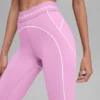 High-Waist Airbrush 7/8 Heart Throb Tights – Candy Heart-rosa/hvit