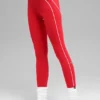 High-Waist Airbrush 7/8 Heart Throb Tights – knallrød/hvit