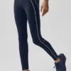 High-Waist Airbrush 7/8 Heart Throb Tights – marineblå/hvit