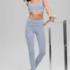 High-Waist Airbrush 7/8 Heart Throb Tights – Winter Frost/hvit