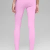 High-Waist Airbrush 7/8 Tights – «Better Together» – Candy Heart Pink/Whi