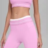 High-Waist Airbrush 7/8 Tights – «Better Together» – Candy Heart Pink/Whi