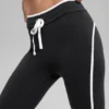 High-Waist Airbrush 7/8-tights med Race Pace-passform – svart/hvit