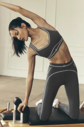 High-Waist Airbrush Heart Throb Tights – antrasitt/hvit
