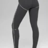 High-Waist Airbrush Heart Throb Tights – antrasitt/hvit