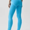 High-Waist Airbrush Heart Throb Tights – azurblå/hvit