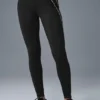High-Waist Airbrush Heart Throb Tights – svart/hvit