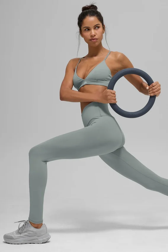High-Waist Airbrush Legging – Lunar Grey
