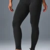 High-Waist Airbrush Legging – svart