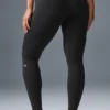 High-Waist Airbrush Legging – svart
