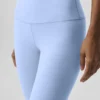 High-Waist Airbrush Tights – lys provenceblå