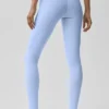 High-Waist Airbrush Tights – lys provenceblå