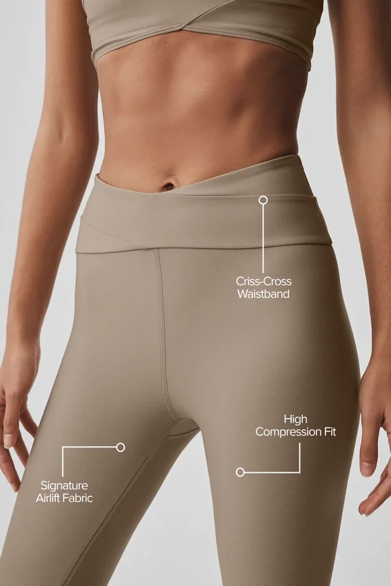 High-Waist Airlift 7/8 Horizon Legging – Gravel