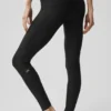 High-Waist Airlift 7/8 Horizon Tight – svart