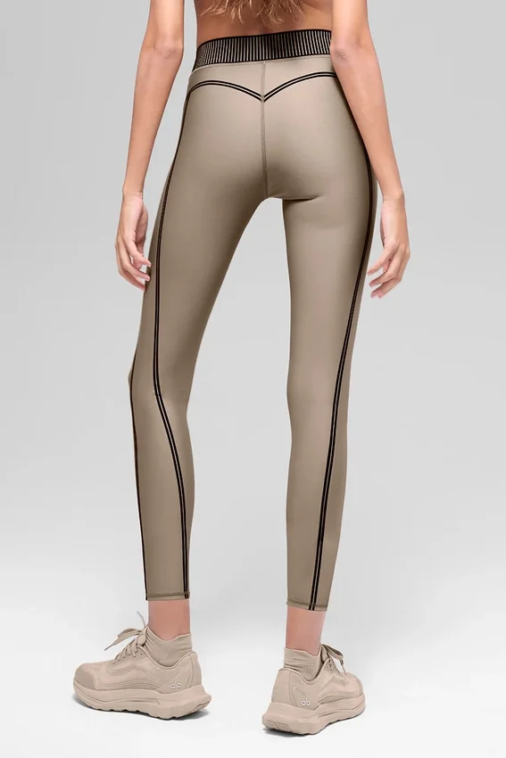 High-Waist Airlift 7/8 Line up Tights – Gravel