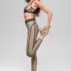 High-Waist Airlift 7/8 Line up Tights – Gravel