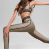 High-Waist Airlift 7/8 Line up Tights – Gravel
