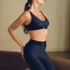 High-Waist Airlift 7/8 Line up Tights – Navy