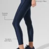 High-Waist Airlift 7/8 Line up Tights – Navy