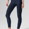 High-Waist Airlift 7/8 Line up Tights – Navy