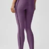 High-Waist Airlift 7/8 Line up Tights – Plum Kiss