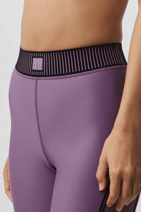High-Waist Airlift 7/8 Line up Tights – Plum Kiss