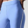 High-Waist Airlift Charger 7/8-tights – krystallklar blå/hvit