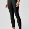 High-Waist Airlift Charger 7/8-tights – svart/hvit