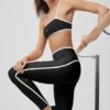 High-Waist Airlift Charger 7/8-tights – svart/hvit
