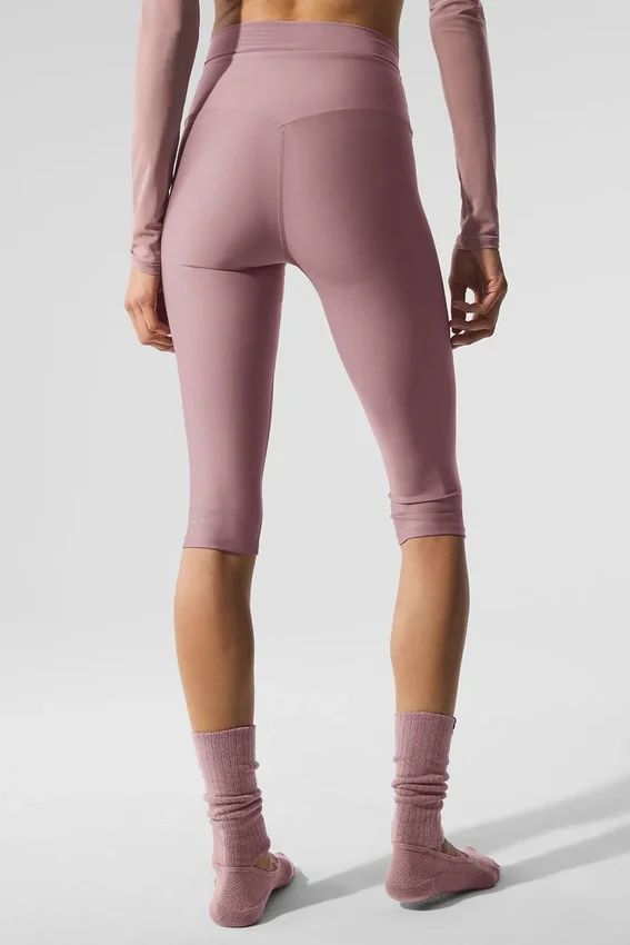 High-Waist Airlift Divine Capri – Smoky Quartz
