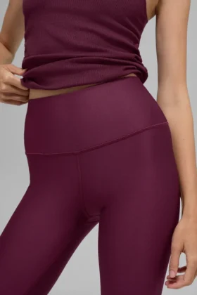 High-Waist Airlift Legging – burgunder