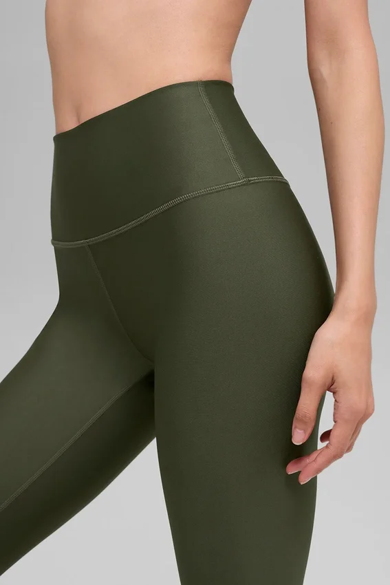 High-Waist Airlift Legging – Green Olive