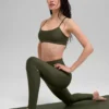 High-Waist Airlift Legging – Green Olive