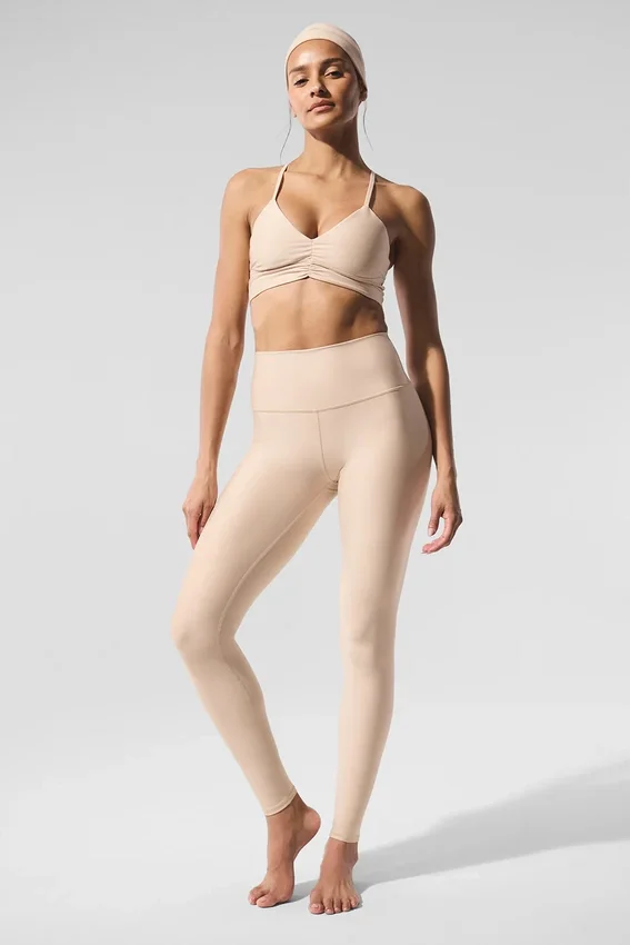 High-Waist Airlift Legging – Macadamia