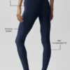 High-Waist Airlift Legging – Navy