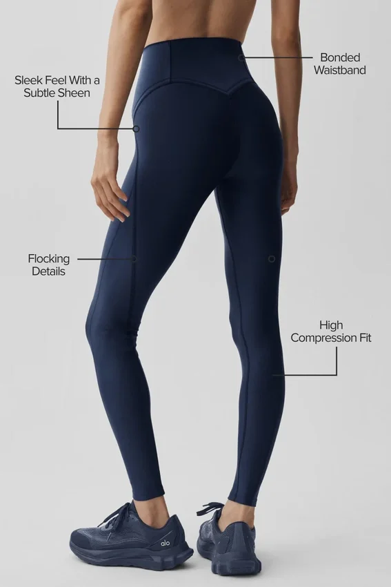 High-Waist Airlift Legging – Navy