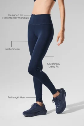 High-Waist Airlift Legging – Navy