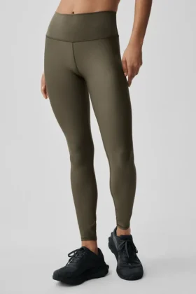 High-Waist Airlift Legging – Olive Tree