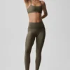 High-Waist Airlift Legging – Olive Tree